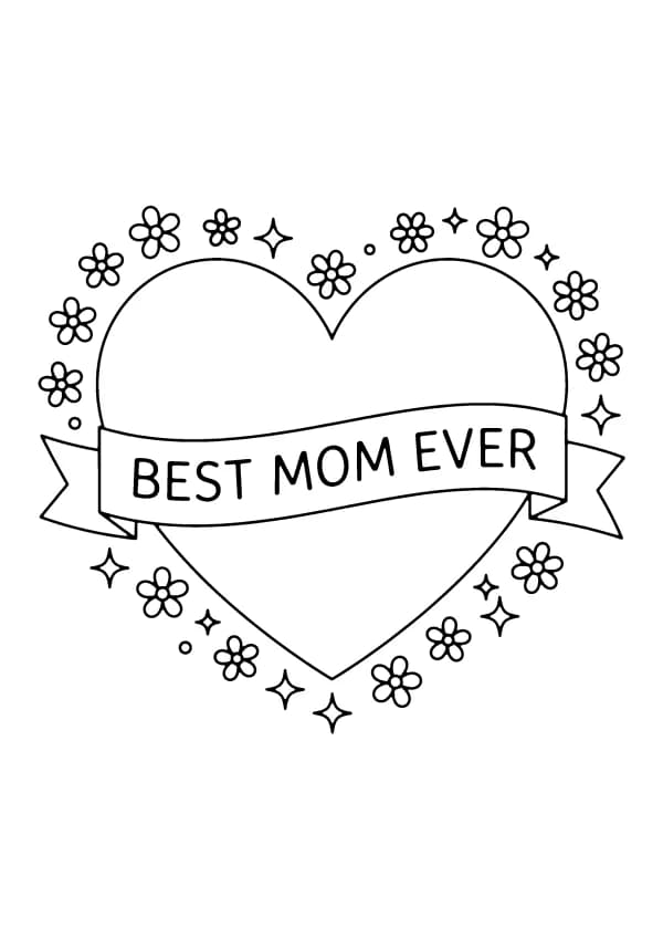 Mother's Day coloring pages