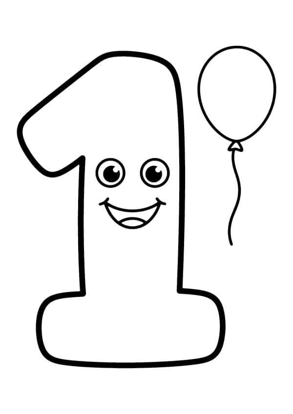 Numbers coloring pages