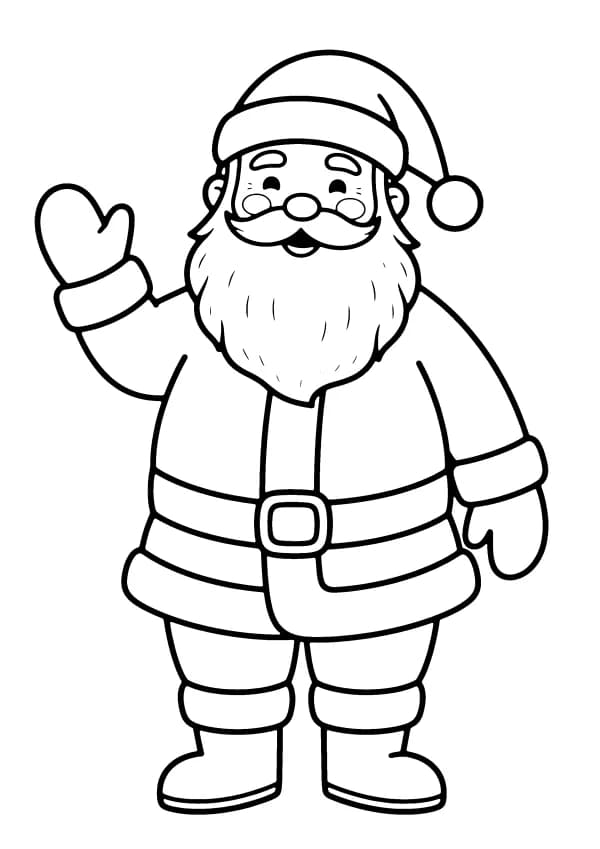 Santa coloring pages