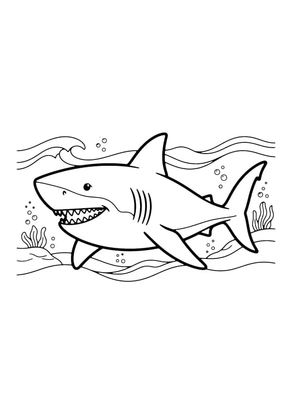 Shark coloring pages