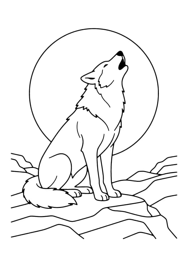 Wolf coloring pages