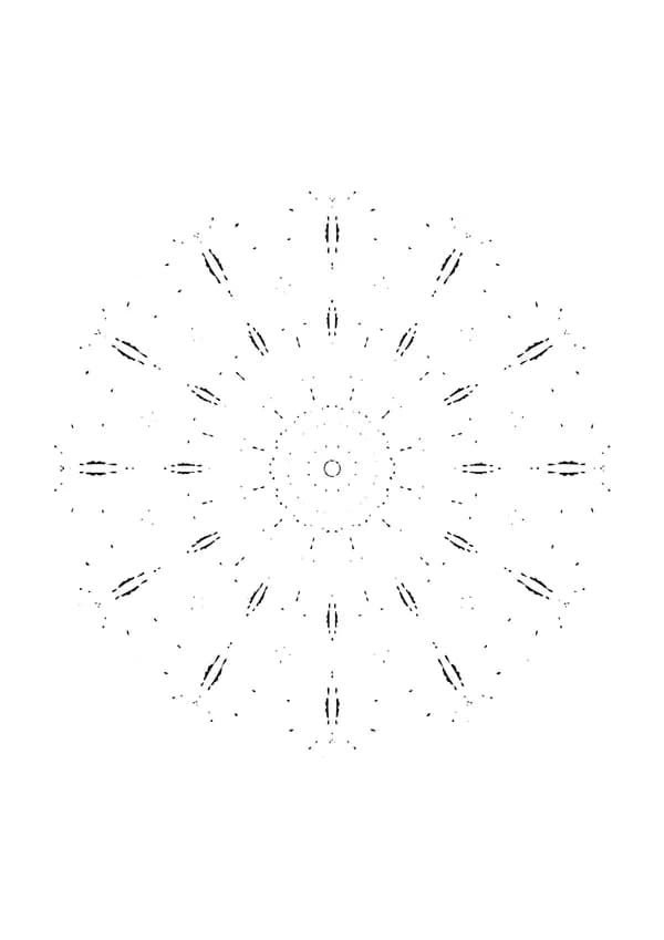 Printable hand-drawn Butterfly Mandala coloring page