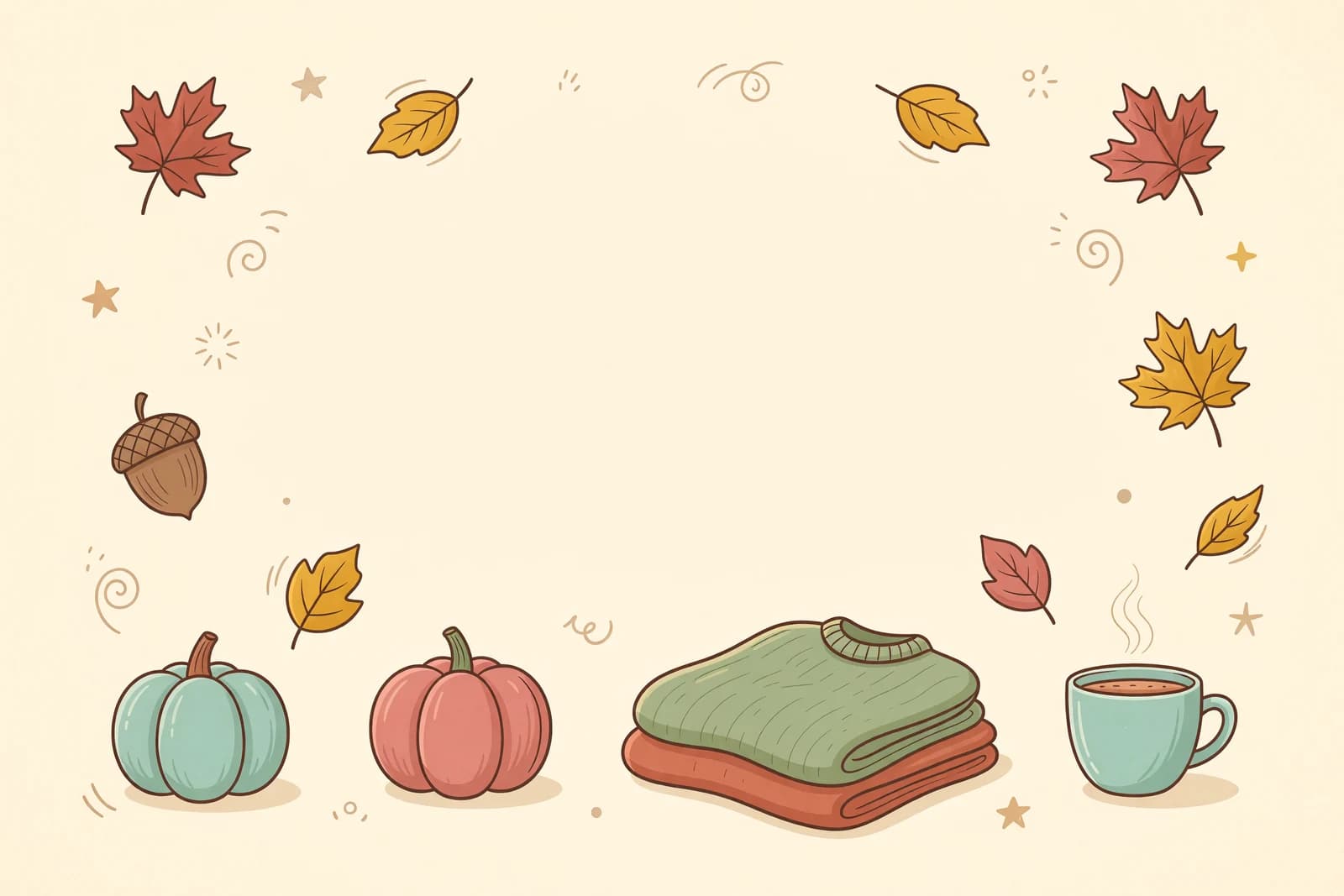 Illustration for 50 Fall Drawing Ideas (Easy Autumn Doodles)