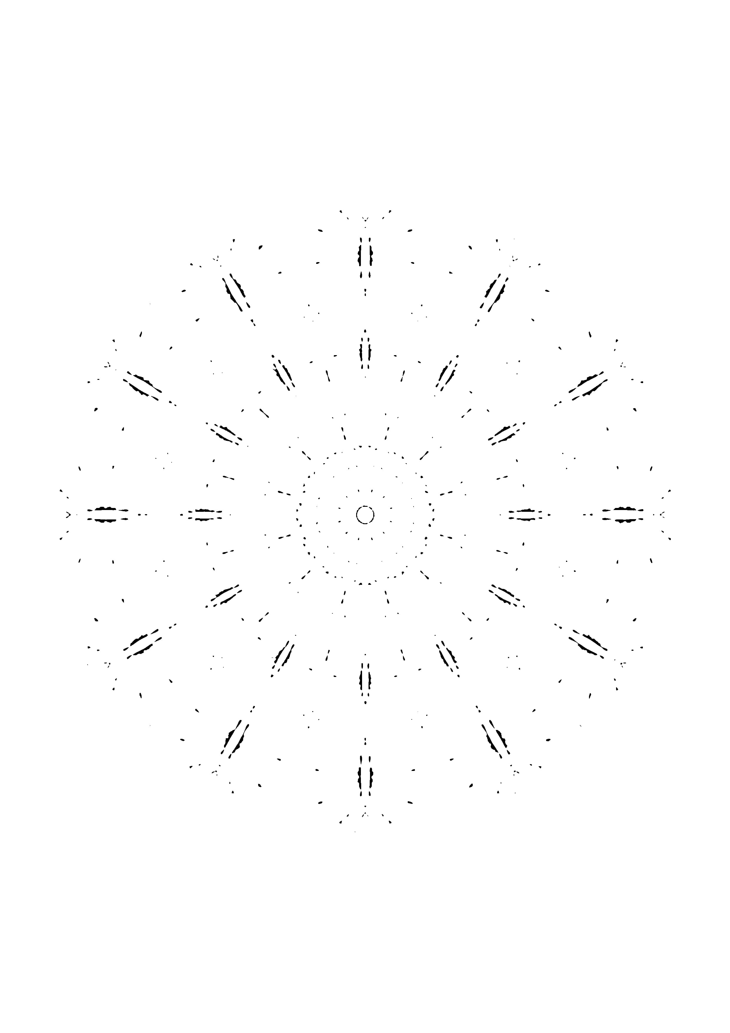 Printable hand-drawn Butterfly Mandala coloring page