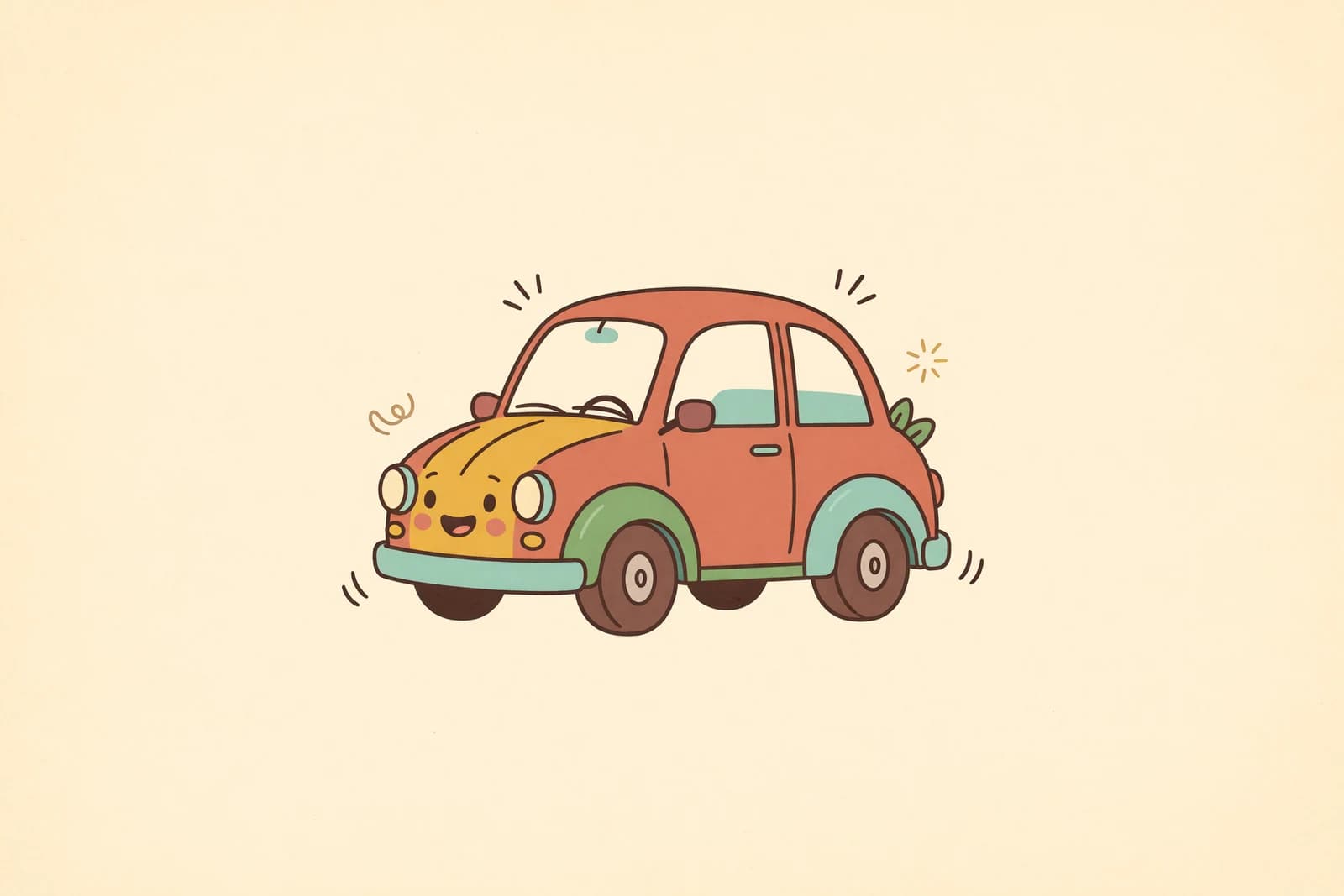 Illustration for How to Draw a Car (Easy Step-by-Step)