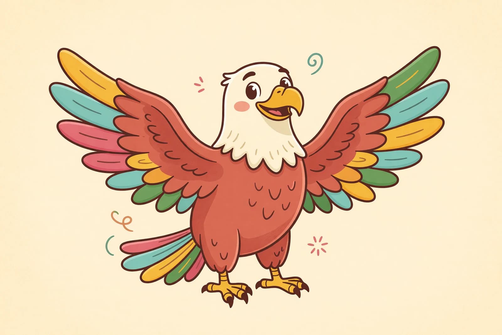 Illustration for How to Draw an Eagle (Easy Step-by-Step)