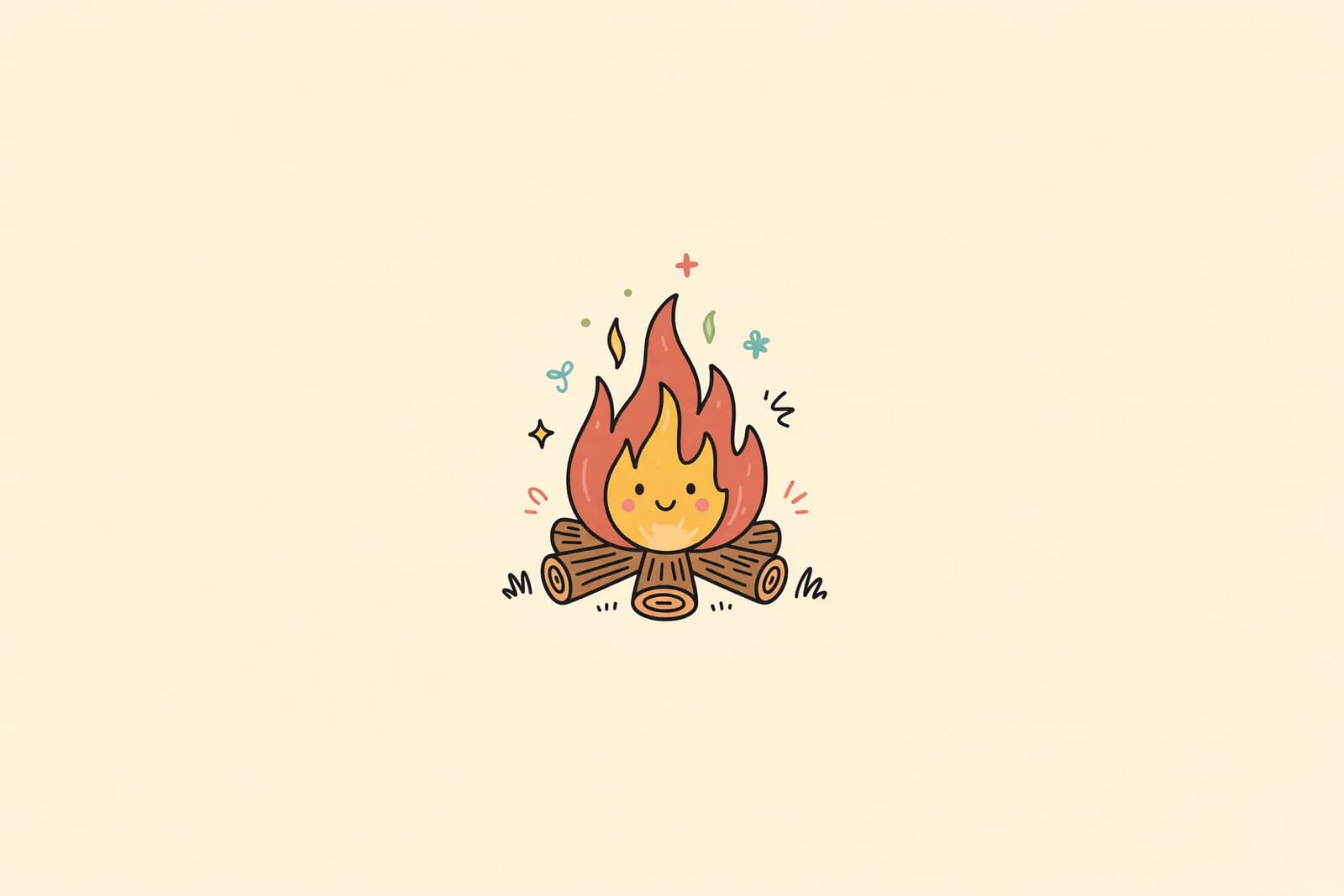 Illustration for How to Draw Fire (Easy Flames Step-by-Step)
