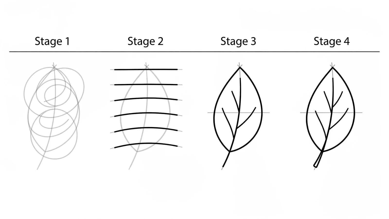 Step-by-step: how to draw line art in four stages