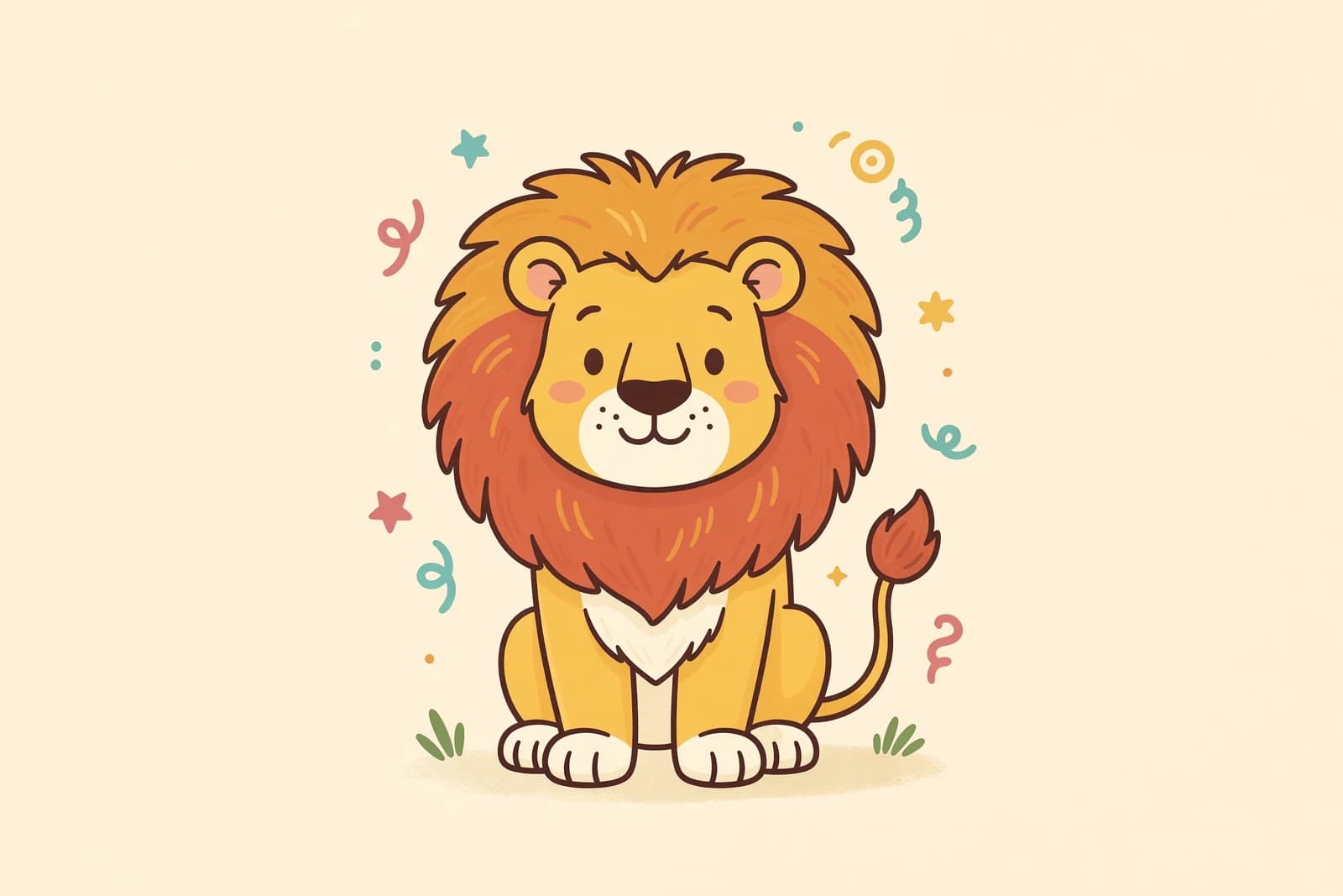 Illustration for How to Draw a Lion (Easy Step-by-Step)