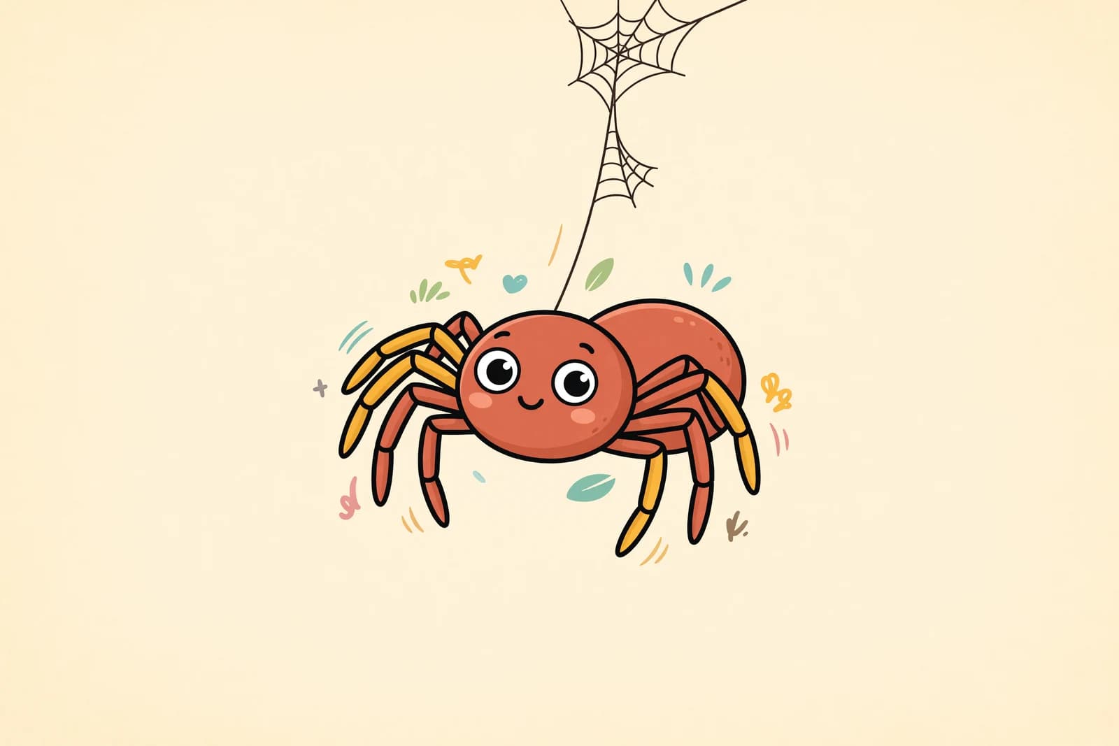 Illustration for How to Draw a Spider (Easy Step-by-Step)