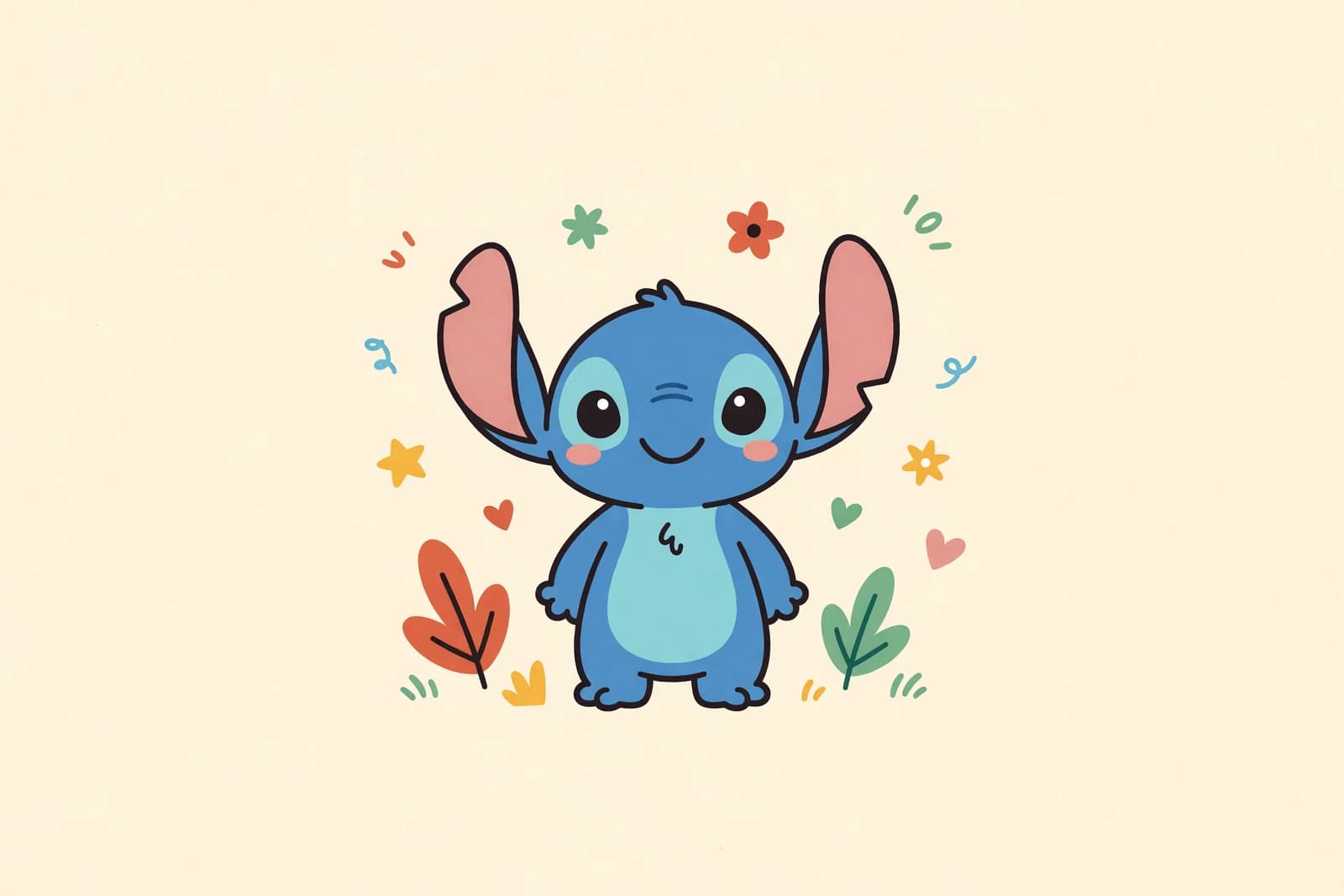 Illustration for How to Draw Stitch (Easy Step-by-Step for Beginners)